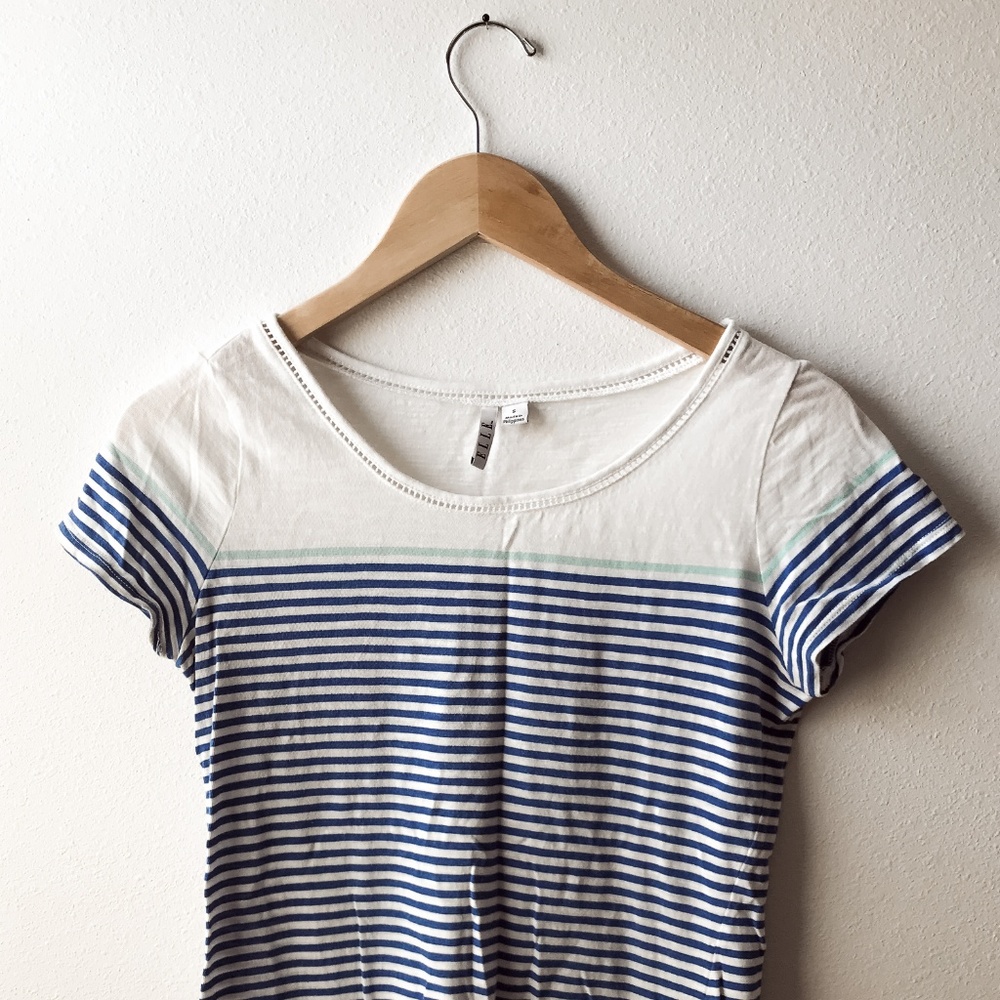 ELLE striped blue shirt